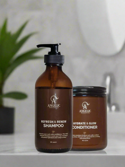 🌿 Root Revival Duo – Clarifying Shampoo + Deep Moisture Conditioner