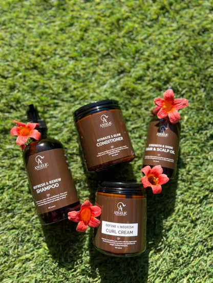 Halo Bundle - Complete 4-Step Ritual for Curly + Coily Hair