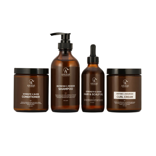 Halo Bundle - Complete 4-Step Ritual for Curly + Coily Hair