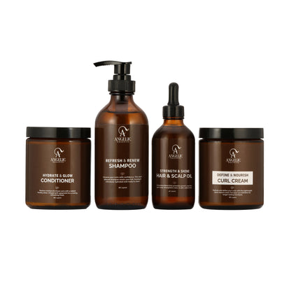 Halo Bundle - Complete 4-Step Ritual for Curly + Coily Hair