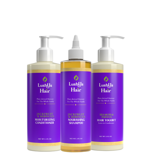 LushUs Wash Day Bundle ( Shampoo, Conditioner, and Leave-in Conditioner)